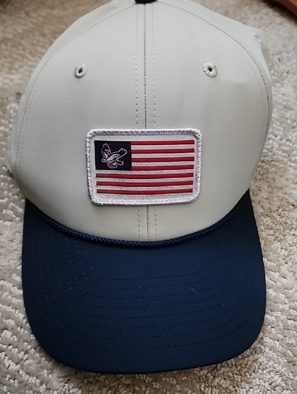 Imperial Imperial1916.com  Flag Patch Baseball Cap - Tan & Navy